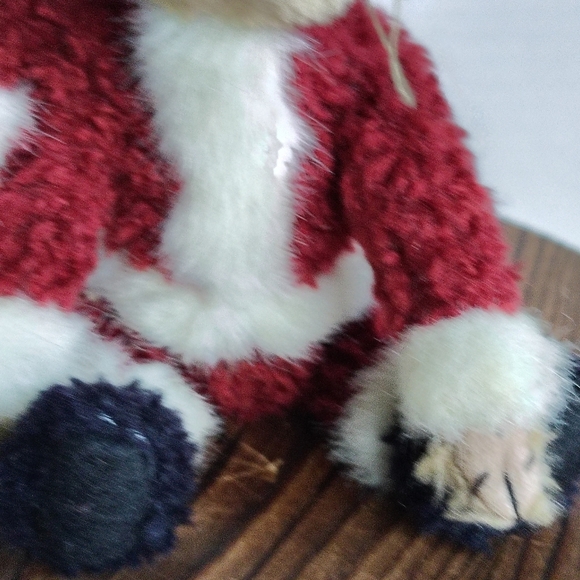 Boyd's Santa Jointed Brown Bears in Red Santa Outfit Green Santa Outfit Hat - Picture 5 of 16